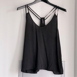 💗 NWOT ARITZIA TATULA Black Strappy Camisole Top